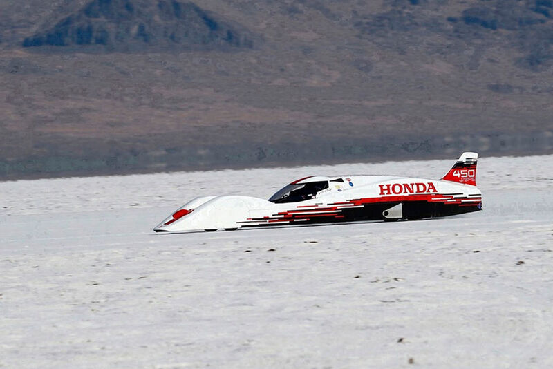Der „S Dream Steamliner“ ist mit maximal 422 km/h schneller als der bislang schnellste Formel-1-Bolide des Autobauers. (Honda)