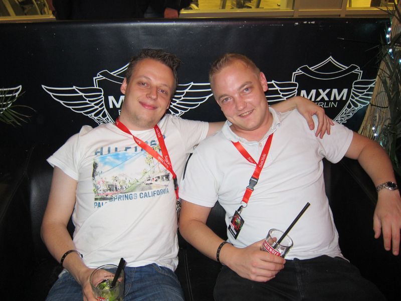 Lars Göttling (l.) und Matthias Proske chillten ne Runde. (Bild: IT-BUSINESS)