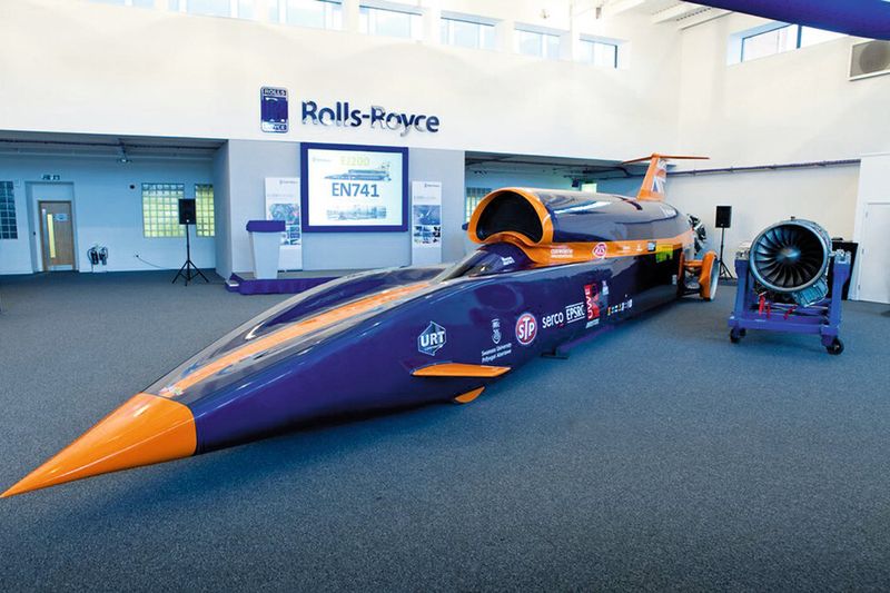 Ein besonderes Projekt ist das Raketenauto «Bloodhound». (Bild: Siemens)