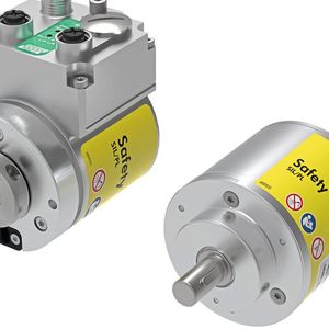 CD_582 + FS Sichere Absolutdrehgeber mit aktuellsten Schnittstellen sowohl in Hohlwellen-, Sacklochwellen- und Vollwellenausführung mit radialen und axialen Anschlüssen.(Bild:  TR Electronic)