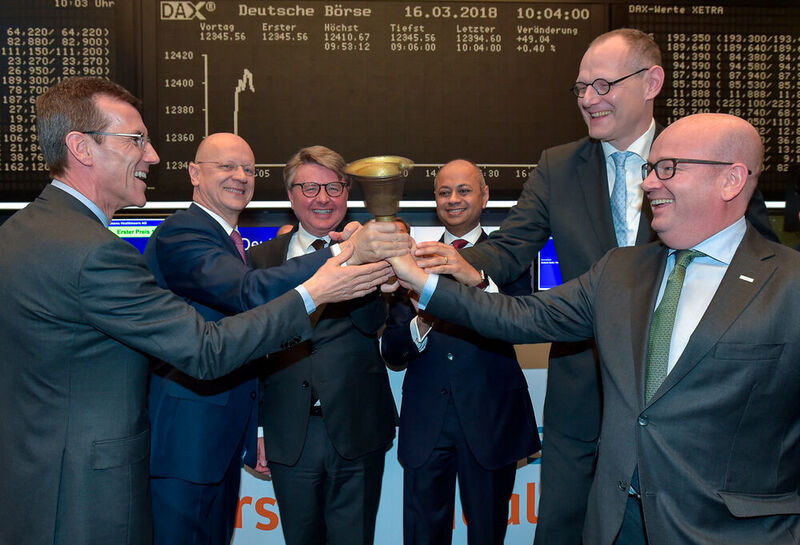 Die Siemens Healthineers AG hat heute mit der Handelsaufnahme ihrer Aktien an der Frankfurter Wertpapierbörse ihr erfolgreiches Börsendebüt gefeiert. (Martin Joppen / Siemens Healthineers)