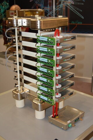 Puls-Power-Stack zum schalten von Strömen bis 20 kW und 4 kA bei einer Stromsteilheit 4 kA/μs von ABB (Archiv: Vogel Business Media)