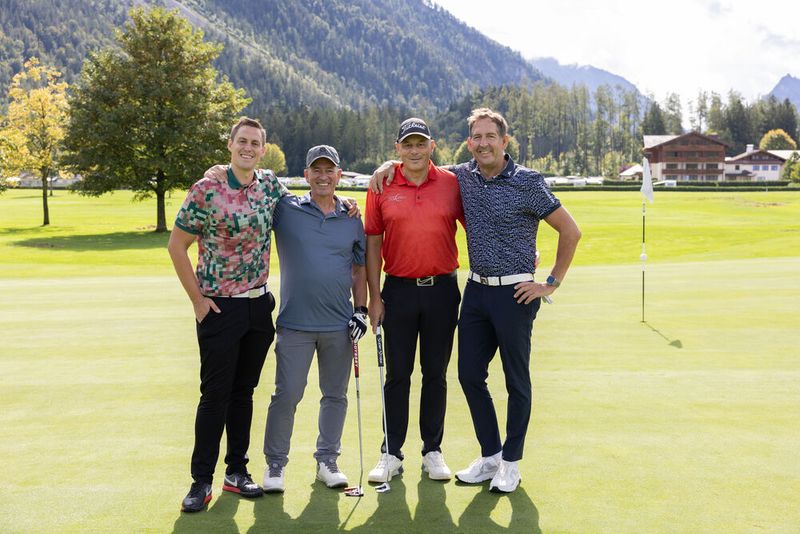 Diese 4 sind alle Jahre wieder dabei: (v. l.) Daniel Eder (TDSynnex), Hanno Boström (Erik Sterck), Thilo Amann (IT-Power), Christoph Heinz (TDSynnex) (Bild: Hans Breitenfellner)