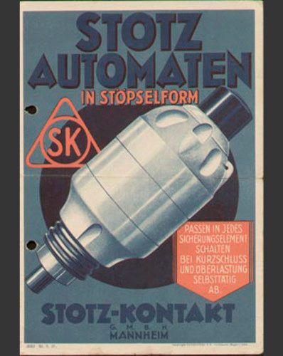 Viele Jahrzehnte blieb die „Stöpselform“ des Sicherungsautomaten erhalten. (ABB Stotz-Kontakt)