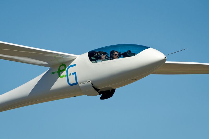 Die E-Genius bei der Teilnahme an der NASA green flight challenge 2011 (NASA/Bill Ingalls)