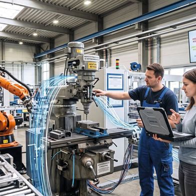 KI-Implementierung in der Industrie: Warum das Gros des Aufwands in der Datengrundlage liegt. (Bild: Gemini / KI-generiert)