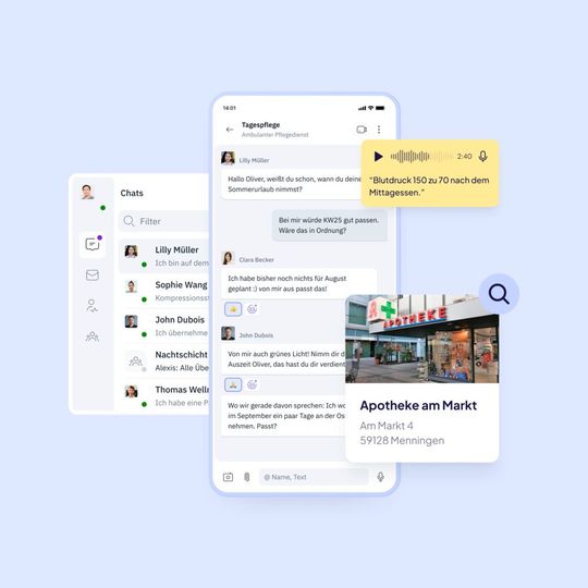 Der Messenger von Famedly.(Bild:  Famedly)