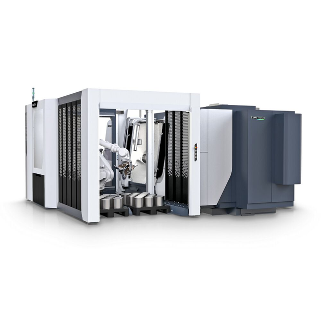 Easy and flexible automation: Machine tending for larger lathes