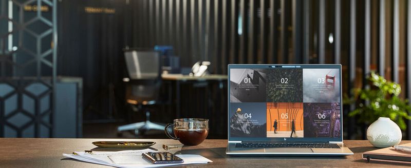 Beim Elitebook 1040 der neunten Generation kommt ein 16:10-Display zum Einsatz. Über dem Panel sitzt ebenso wie bei den Dragonfly-Geräten eine Kamera mit 5-MP-Sensor. (HP)