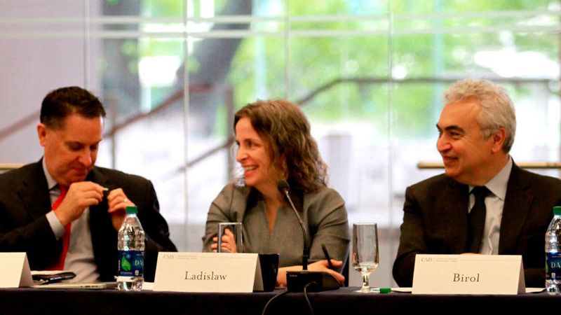 IEA executive director Dr Fatih Birol, right, speaking at a joint CSIS-IEA workshop on natural gas.  (CSIS)