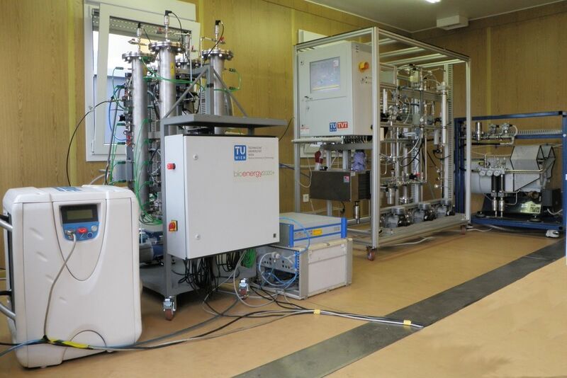 Abb. 2: Gasaufbereitung in Oberwart: Hier wird Wasserstoff in Brennstoffqualität hergestellt. (Bild: TU Wien)