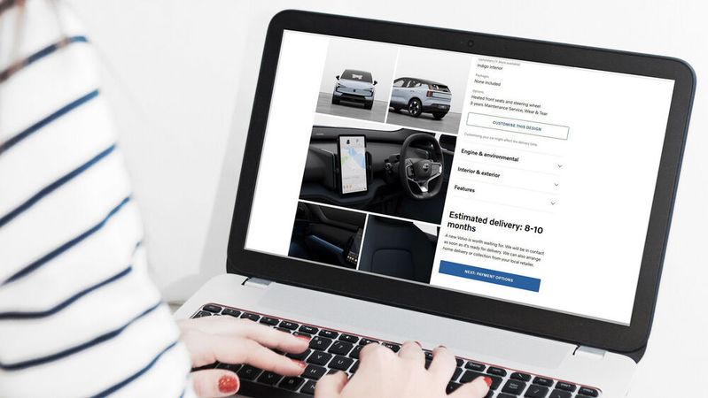 In Großbritannien sind Volvo-Neuwagen seit Juni ausschließlich über den digitalen Shop des Herstellers erhältlich.(Bild:  The Creative Box - stock.adobe.com/Screenshot Volvo)