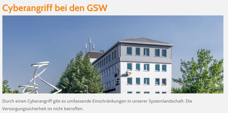 Der Energieversorger GSW gibt Entwarnung, dass die Versorgung trotz eines Cyberangriffs sichergestellt sei. (Bild: Vogel IT-Medien GmbH)