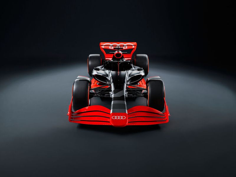 Audi wird ab 2026 in der Formel 1 mitfahren und hat einen Konzept-Rennwagen vorgestellt. (Bild: Audi)