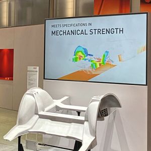 Platz 8: Megacasting aus der Sicht eines Konstrukteurs: Mittels Megacasting lassen sich komplexe Baugruppen, bestehend aus aus zahlreichen Einzelteilen, durch ein einziges Bauteil ersetzen. Im Bild das Beispiel eines Hinterwagens.(Bild:  Handtmann)