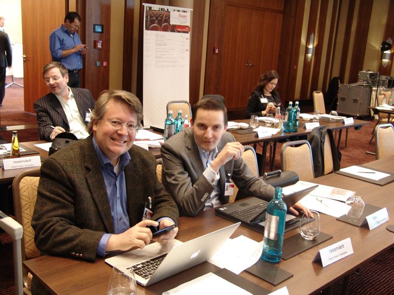 Martin Eickelschulte von der Eickelschulte AG und Martin Hörhammer von der Medialine AG (Archiv: Vogel Business Media)