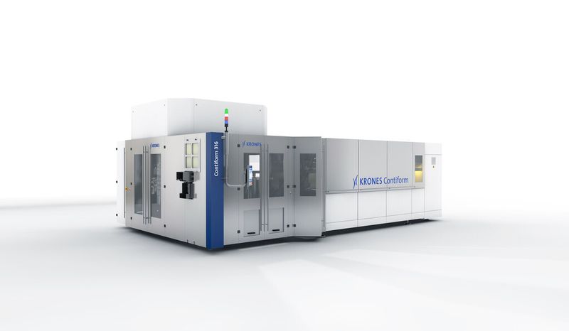 Mit der Krones Streckblasmaschine Contiform 3 lassen PET-Flaschen schnell und energieeffizient herstellen. (Bild: Krones)