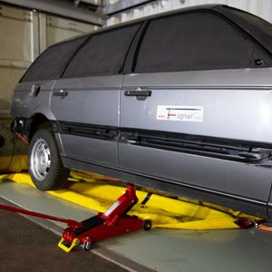 Recover-E-Bag in der Brandsimulationanlage während der Einsatz-Übung.(Bild:  Samoiski)