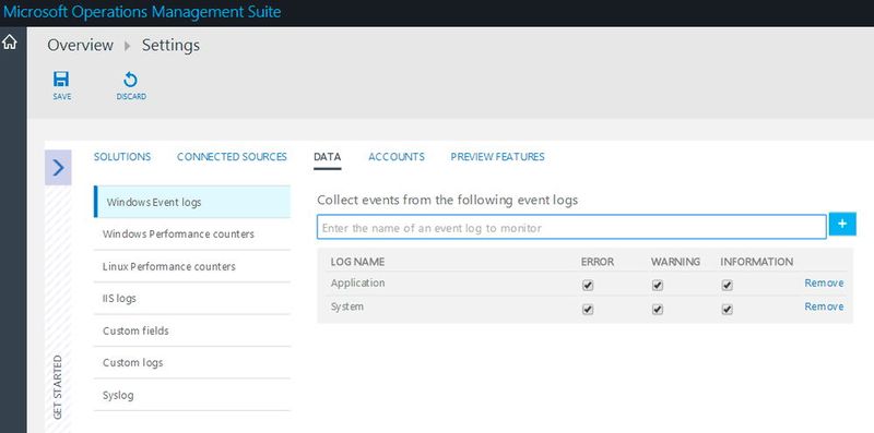 Für jeden einzelnen Server kann festgelegt werden, welche Protokolle und Logs übertragen und ausgelesen werden sollen. (Bild: Joos)