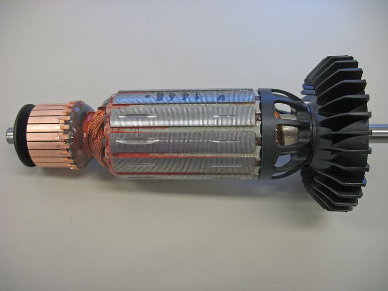 Die Ankerwelle aus dem hochfesten Spezialstahl ETG 100 sorgt in dem neuen Marathon-Motor für eine zuverlässige Kraftübertragung bei höherer Leistung. (Bild: Metabo)