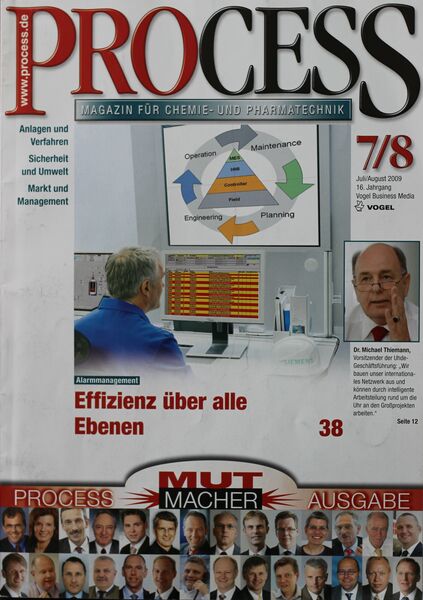 Juli/August 2009   Top Themen:  - Effizienz über alle Ebenen (Bild: PROCESS)