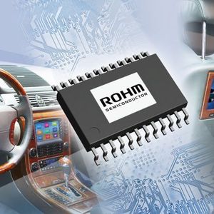 2 A Dauerausgangsstrom: Die Serie der AEC-Q100-qualifizierten synchronen Abwärtswandler BD9901x enthält integrierte MOSFETs mit niedrigem Einschaltwiderstand.(Bild:  ROHM)