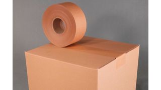 Unverstärkte Nassklebebänder von Schümann sind ein kostengünstiges Verschlussmittel bis zu einem Paketgewicht von 12 Kilogramm. (Bild: Schümann)