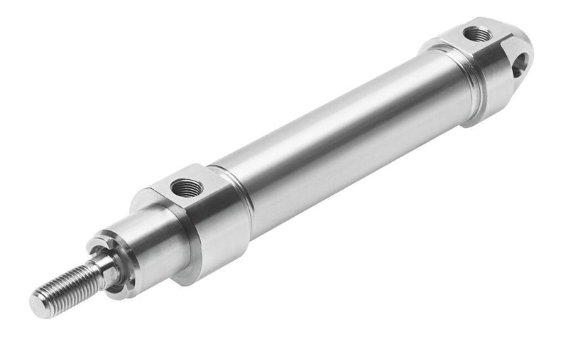 Zeit sparen mit der selbsteinstellenden Dämpfung PPS: Jetzt auch beim Normzylinder DSBF und dem Rundzylinder CRDSNU – beide im Hygienic Design. (Bild: Festo)