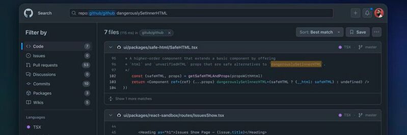 Mit der neuen Code Search von GitHub sollen sich zu patchende Stellen in Repositorys schneler und einfacher auffinden lassen.