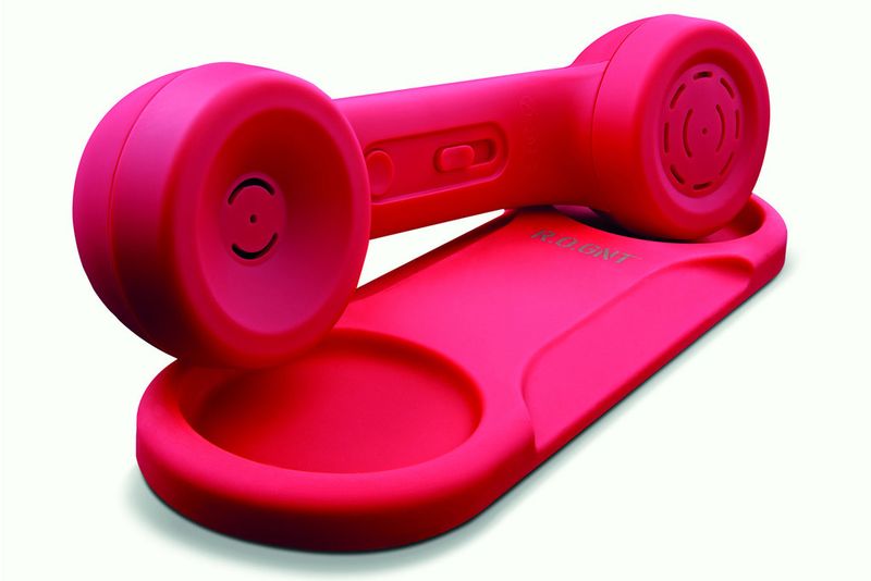 Das kabellose Handset 0202, das in fünf Farben erhältlich ist, gestattet Telefonate via Bluetooth. (Bild: BHS Binkert)