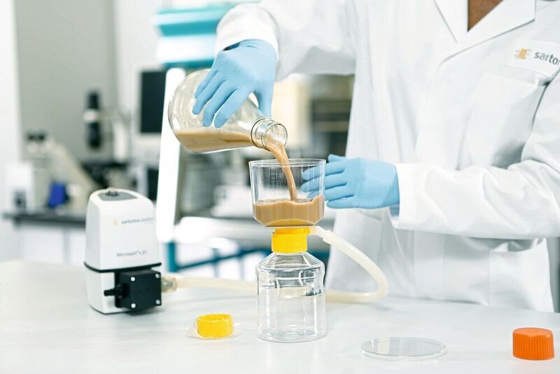 Process workflow: Simple Filtration without Centrifugation with Sartoclear Dynamics Lab  (Sartorius AG)
