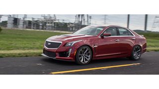 Der Cadillac CTS-V lässt mit 649 PS die Konkurrenzmodelle von Audi, BMW und Mercedes-AMG deutlich hinter sich. (Foto: Cadillac)