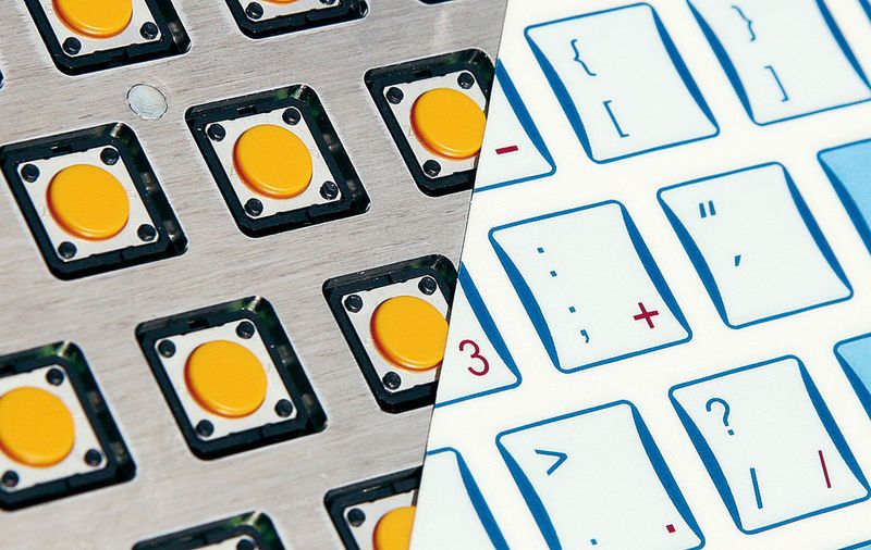 Bild 2: Schnittmuster einer Indumedical mit offen liegenden Kurzhubtasten. (Archiv: Vogel Business Media)