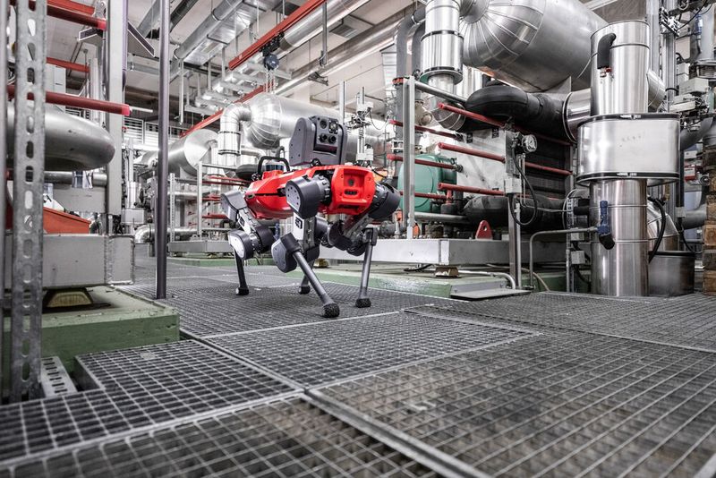 Der Anymal-Roboter der Eidgenossen kostet pro Stück rund 150.000 Franken – doch wenn ein Roboter etwa regelmäßige Helikopterflüge zu entlegenen Produktionsstandorten in der Öl- und Gasindustrie, etwa im Offshore-Bereich, einspart, amortisieren sich die Kosten der Robo-Vierbeiner schnell. (Anybotics)