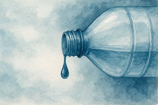 Transportkosten und Konsumflaute zwingen den traditionsreichen Rhenser Mineralbrunnen in die Insolvenz – bereits zum zweiten Mal seit 2016. (Bild:  GPT Image Editor / KI-generiert)