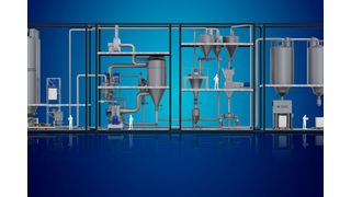 Auf der Powtech 2026 präsentiert die Hosokawa Micron Group ihr 360-Grad-Komplettangebot für die Verarbeitung von Pulver und Schüttgütern. (Bild: Howokawa)