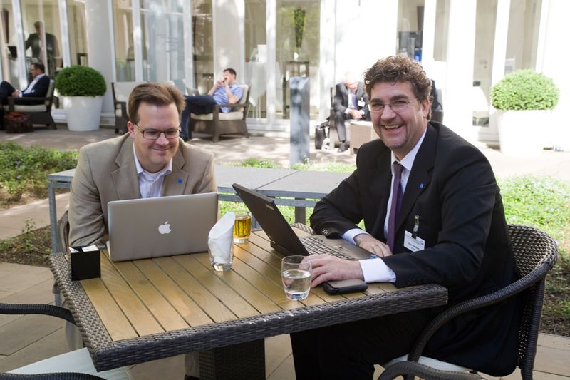 Axel Bröcking und Oliver Hoffmann, beide NetApp (Archiv: Vogel Business Media)