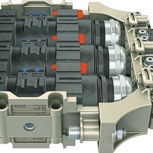 Modular Power Connector MPC mit Dynamic Cable Option DCO als Zugentlastung.