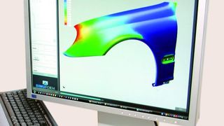 Unter dem Motto künstliche Intelligenz in der Blechumformung – sprich Simulation – sind die Simu Form GmbH in Dortmund und der Stahlhersteller Arcelor Mittal eine Kooperation eingegangen. Bild: Simu Form (Archiv: Vogel Business Media)
