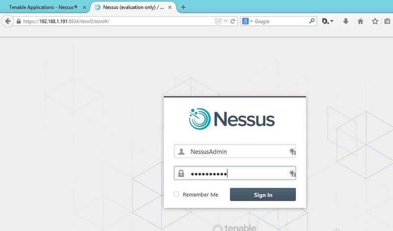 Der Nessus-Startbildschirm: Das Interface wurde in Version 5 komplett überarbeitet und basiert komplett auf HTML5. (Bild: Moritz Jäger)