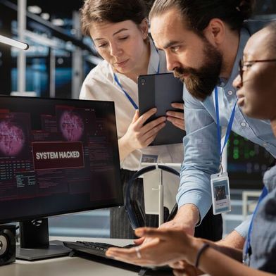 Laut einer aktuellen Studie hätten zwischen Januar und September 2025 Ransomware-Attacken auf Fertigungsunternehmen allein in Europa potenzielle Lohnkosten durch Produktionsstillstand von rund 3,8 Milliarden Euro verursacht. (Bild: © DC Studio - stock.adobe.com)