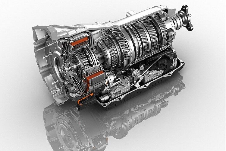 Auf Basis seiner Achtgangautomatik produziert ZF einen Hybridantrieb, der unter anderem im Audi Q5 und BMW 3er arbeitet. (Foto: ZF)
