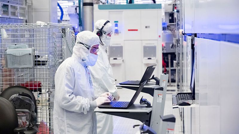 Blick in ein amerikanisches Intel-Werk in Hillsboro, Oregon.