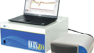 Laborgerät zur Messung des elektrischen Widerstands bei Zellsubstraten (ECIS, Electric cell-substrate impedance sensing) mit System zur Messung transepithelialer elektrischer Resistenz (TEER, transepithelial electrical resistance) von Applied Biophysics (Bild: Dunn Labortechnik)