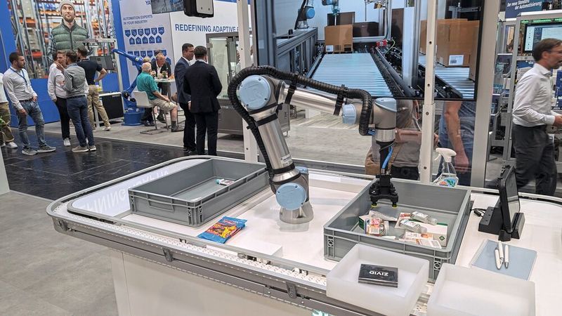 Bei Universal Robots wurde mit KI sortiert. (Bild: Ralf Steck)