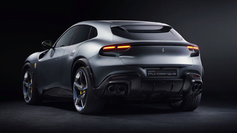 Das Heck des neuen Modells ist kurz und dynamisch. (Bild: Autoren-Union Mobilität / Ferrari)