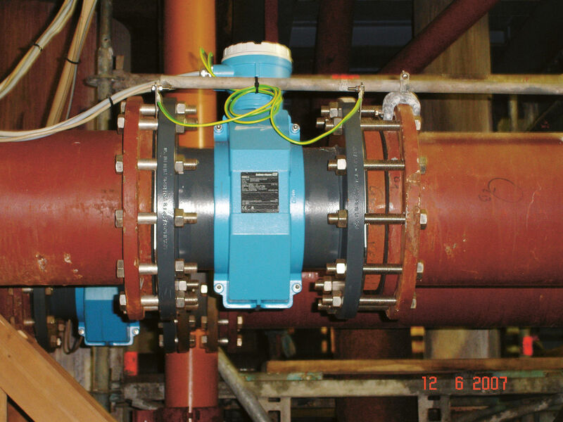 Durchflussmessung einer abrasiven Salzsuspension mit Promag 55S (Bild: Endress + Hauser)
