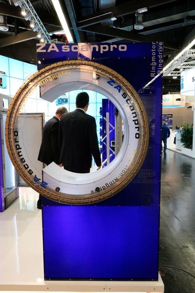 Außerdem zeigte Ziehl Abegg einen Präzisionsringmotor. (K.Juschkat/elektrotechnik/konstruktionspraxis)