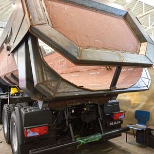 Kippermulde mit Wandstärke 10 mm Hardox 500 Tuf Blech, für den schweren Einsatz.(Bild:  SSAB)