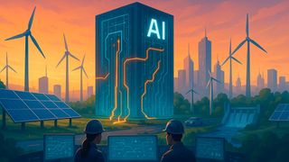 Infineon sieht durch Investitionen in KI-Rechenzentren Wachstumspotenzial für die eigenen Stormversorgungslösungen. (Bild: Dall-E / KI-generiert)